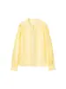 Comercio Exterior 2026 Ropa Nueva de Mujer para Principios de Primavera Moda Retro Francesa Elegante Cuello Redondo Manga Larga Color Sólido Blusa con Ribete de Encaje