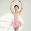 Roupas de Dança Infantil Outono Novo Estilo Roupas de Corpo Meninas Roupas de Treino para Teste Saia de Balé Roupas de Dança em estoque