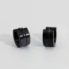Moda Japonesa y Coreana Hebilla de Oreja Versátil de Acero Inoxidable Moda Europea y Americana Aro de Oreja para Hombres y Mujeres Hebilla de Oreja Personalizada de Estilo Ligero y Simple con Anillo Colgante