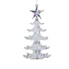 Nuevo Colgante de Copo de Nieve y Alce de Acrílico Colorido para Árbol de Navidad Decoraciones Navideñas DIY Adornos para Colgar en la Ventana