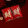2026 Ano do Cavalo Nova Bolsa Envelope Vermelho Criativa de Alto Padrão com Folha de Ouro e Glitter para o Ano Novo Festival da Primavera