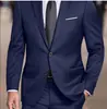 Traje de Novio Traje de Caballero de Dos Piezas para Boda para Hombre Vestido Slim-Fit Traje Elegante de Color Sólido Boda para Hombre