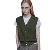 Nuevo modelo 2026 chaleco de punto con cuello en V, estilo otoño e invierno, color liso, simple y versátil, chaleco suéter elegante para mujer, adecuado para usar en capas