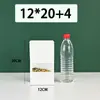 Bolsa de Kraft Blanco con Ventana Auto-Soportable para Snacks de Frutos Secos y Nueces Bolsa de Empaque Sellada Bolsa con Sello de Tres Lados