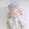 Gorro de Marinero de Encaje a Cuadros Estilo Japonés, Gorro Lindo Otoño e Invierno para Mujeres, Versátil, Boina Octagonal para Fotos JK