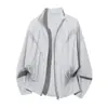 Goinsk Malla Cleanfit Hilo Original Protección Solar UPF50+ Camisa Fina de Protección Solar Chaqueta Deportiva de Verano para Hombre de Secado Rápido
