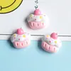 Lindo brillante dulce caricatura conejo oso pastel árbol pastel resina accesorios DIY materiales hechos a mano