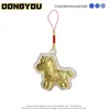 Año del Caballo Modelo Nuevo Llavero de Riqueza Instantánea Colgante de Lámina Dorada Decoración de Regalo Regalo Dorado Artículo Caliente de Año Nuevo