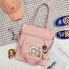 Bolsa de Ombro de Lona Estilo Fresco Artístico ins Grande Capacidade Simples Bolsa Transversal Mochila Moderna Tendência Cabelo Transfronteiriço