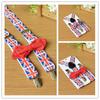 Tirantes con bandera británica para niños + pajarita de pin, traje, moda universal, estilo británico para niños y niñas
