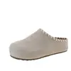 Versión de Cuero Suave de los Nuevos Zapatos Elegantes con Cordones Estilo Birkenstock, Versátiles Zapatillas Deslizables Perezosas de Suela Gruesa para la Primavera 2026