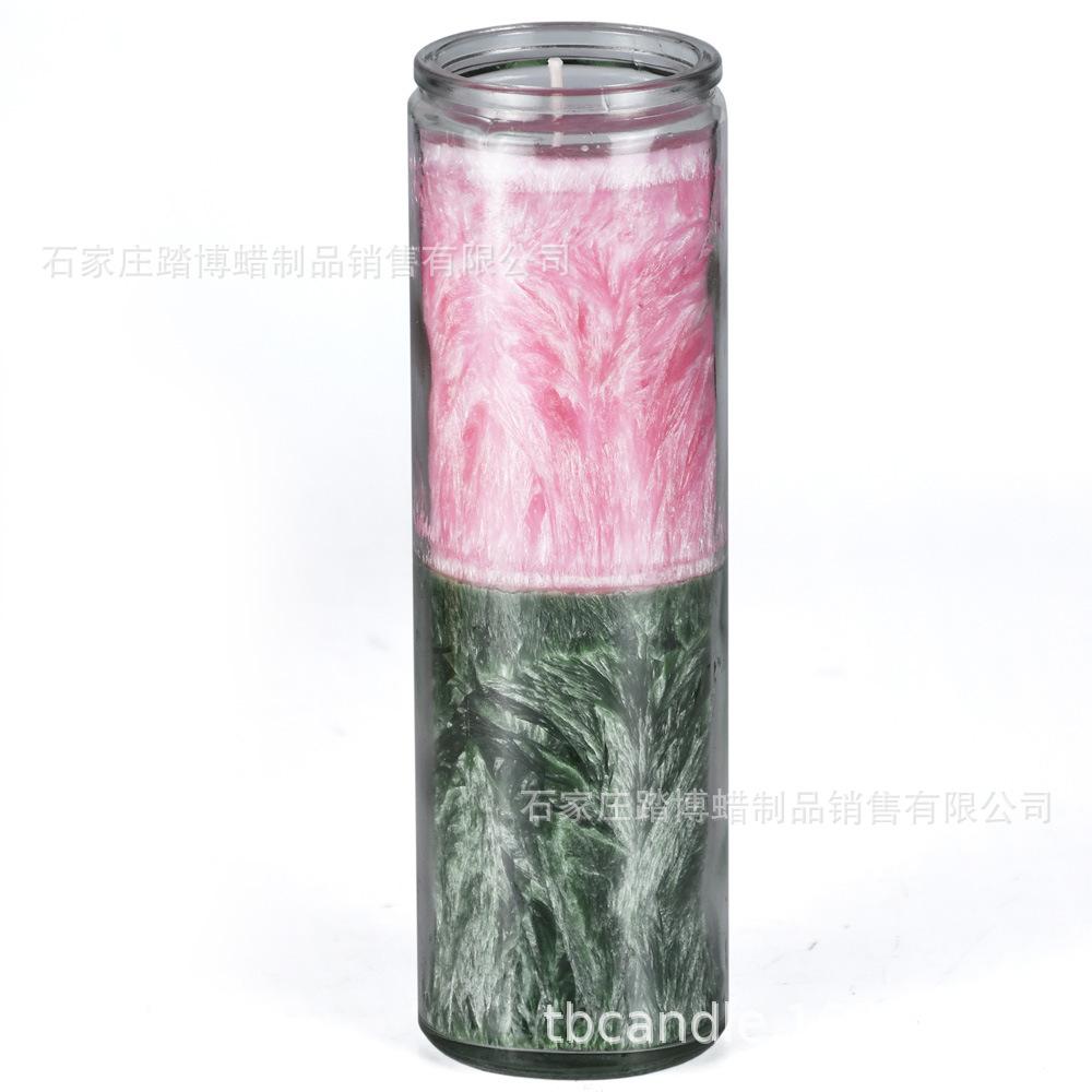 七天蜡烛粉绿