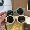 Novos Óculos de Sol de Silicone Estilo Coreano para Crianças Armação Redonda Simples Armação Fosca Óculos de Sol Polarizados Fofos Cor Macaron para Bebê