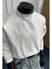 Camiseta de Manga Larga Desestructurada Estilo Americano para Hombre, Primavera Ajuste Delgado, Fresca y Elegante, Top Básico Holgado Oversize para Hombre