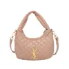 Bolsa de ombro acolchoada com corrente estilo Chanel para mulheres, bolsa versátil de ombro e transversal, bolsa macia tipo bolinho, de fabricante transfronteiriço