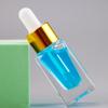 En Stock Botella Cuadrada de Cristal de 10ml Botella de Aceite Esencial Botella Transparente de Vidrio para Base de Maquillaje Envase de Líquido Esencial Botella de Vidrio Cosmético