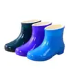 Botas de chuva modernas para exterior Femininas Forradas com lã Espessas Antiderrapantes Cozinha Pesca Campo Cano médio Impermeáveis Curtas Baixas Adulto Algodão