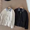 2026 Outono Inicial Novo Estilo Coreano Moda Gola Lapela Manga Longa Jaqueta Feminina Solta Emagrecedora Versátil Top Casaco Trench Solto