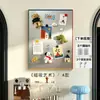 Adesivos magnéticos Sena DIY para geladeira, pinturas decorativas para hall de entrada, paredes de fotos, arte de parede moderna minimalista para sala de estar