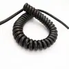 Cable de alimentación telescópico de 6 núcleos de 1/1.5 mm² con resorte, cable de 10A, alambre de cobre puro PU, cable en espiral