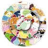 50 pegatinas de graffiti Jellycat pintadas a mano personalizadas de dibujos animados transfronterizos para niños, creativas y decorativas para teléfono móvil y vaso de agua