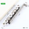 Puerta Deslizante de Casa Personalizada Acero Inoxidable Rueda Deslizante de Nylon para Puerta Colgante Baño Acero Inoxidable Espesado 12 Poleas