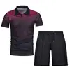 Nueva moda de verano para hombre, polo casual con estampado 3D, cuello camisero, traje casual