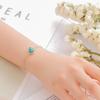 Pulsera Versátil Popular Estilo Coreano, Aleación Ecológica Piedra de Transferencia Badu, Pulsera de Cristal de Fresa, Accesorios Populares para Mujeres