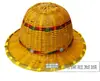 Chapéu de Sol de Aba Larga para Verão com Estrutura de Placa de Aço Canteiro de Obras Construção Chapéu de Proteção de Segurança de Bambu Chapéu de Sol Chapéu de Rattan para Homens