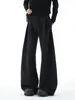 Pantalones de Pierna Ancha con Pliegues y Caída Estilo Old Money Pantalones Sueltos Casuales Pantalones de Vestir Grises para Hombre Ajuste Verano Ean