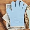 Guantes anti-escaldaduras engrosados de silicona para horno de cocción, aislamiento térmico especial, alta temperatura, anti-calor, cocina, microondas, hogar, antideslizantes