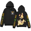 Sudadera One Piece Transfronteriza 2024 Sudadera con Capucha de Anime Forro Polar Otoño e Invierno Luffy Chaqueta de Moda