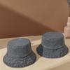 Tendencia retro primavera y verano sombrero de pescador de mezclilla hombres y mujeres protección solar para exteriores usar poner buen sombrero de cubo fabricantes al por mayor
