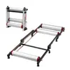 Banco de entrenamiento para bicicleta en stock para venta al por mayor, aleación de aluminio plegable, rodillos para bicicleta de montaña, banco de entrenamiento interior silencioso