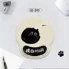 Mouse Pad de Pulso de Gato Fofo Apoio de Mão de Silicone Simples para Escritório Almofada de Pulso Espessa Estéreo 3D Prevenção de Dor na Mão do Mouse