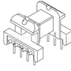 Estrutura de Transformador Ef25 Estrutura de Baquelite Ef26 Bobina de Estrutura de Alta Frequência Pino Horizontal 4+4 2504
