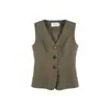 Moda Feminina Primavera 2026 Estilo Elegante para o Trabalho Colete de Botão Único High-End Slim Fit para Live Streaming e Distribuição