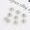 Cuentas sueltas chapadas en cobre con oro real de 18 quilates, cuentas espaciadoras con nudo de piña que conservan el color envueltas en oro de 14 quilates, accesorios de joyería para pulsera DIY