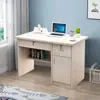 Escritorio individual con cajón con cerradura pequeño para casa escritorio de 80 cm simple de 1 metro escritorio simple pequeño para computadora de escritorio