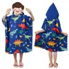 Amazon Toalla de Natación Absorbente de Secado Rápido para Niños Viaje Playa Portátil con Capucha Poncho Ponible Bata de Baño Personalizado