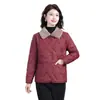 Nueva Chaqueta de Algodón Acolchada de Estilo Invernal para Mamá, Abrigo de Algodón Ligero Super Bonito para Mujeres de Mediana Edad, Invierno