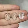 Coleção de Cristal Branco Natural, Contas de Abóbora, Contas de Flor de Maracujá, Acessórios Artesanais, Pulseiras DIY Feitas à Mão, Joias da Moda