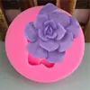 Molde de silicona con forma de flor carnosa para hacer uno mismo, hecho a mano, para velas, chocolate, molde de yeso con forma de gota de arcilla