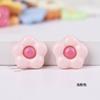 Accesorios de resina, dibujos animados, frangipani brillante de doble color, pegamento en crema para manualidades, parche para funda de teléfono móvil, accesorios para el cabello, material para zapatos con agujeros