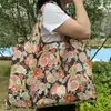 Nueva Bolsa de Viaje Plegable Ecológica de Dibujos Animados Portátil Supermercado Gran Capacidad Bolso de Hombro para Compras Bolso Tote para Mujer