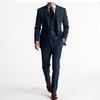 Traje de Impresión Digital de Dos Botones Traje de Tres Piezas Traje Personalizado Chaqueta Traje de Hombre