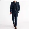 Fábrica de Origen Hecho a Medida Chaqueta de Traje para Hombre de Dos Botones con Estampado Digital Conjunto de Tres Piezas Tallas Grandes Venta al Por Mayor