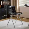 Taburete estilo coreano celebridad de internet restaurante vintage silla con agujero simple cafetería tienda de té con leche silla de comedor con respaldo silla de queso