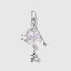 Nuevo Y2K Exquisito Accesible Lujo Alto Valor Estrella Plateada Arcilla Suave Bola de Diamante Ángel Colgante Llavero DIY Colgante para Bolso