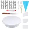 Amazon Juego de Plato Giratorio para Pasteles de 40 Piezas Boquilla para Decoración de Pasteles Manga Pastelera Desechable